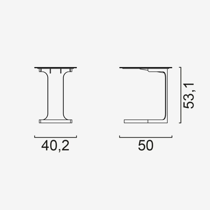element side table dimensions