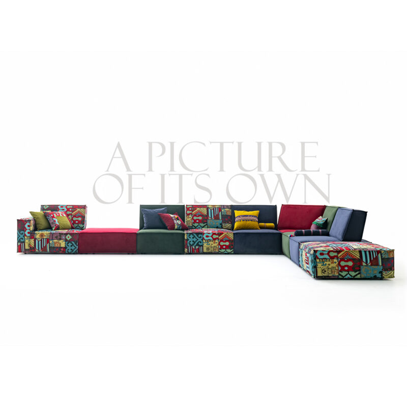 luxury colorful cubic modular sofa , huge luxury cubic sectional sofa