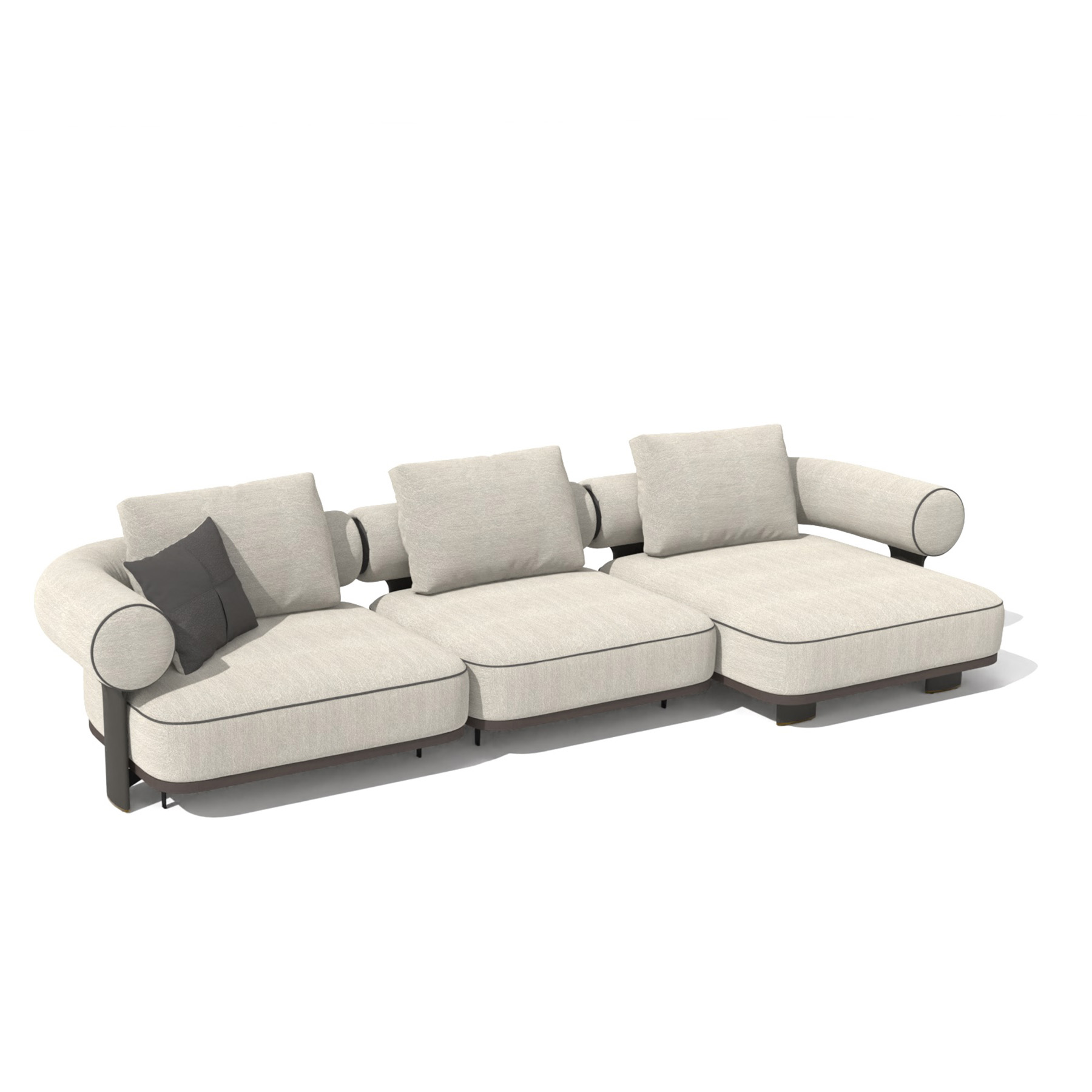 kyoto high end large modular sectional sofa in white fabric unique design option11