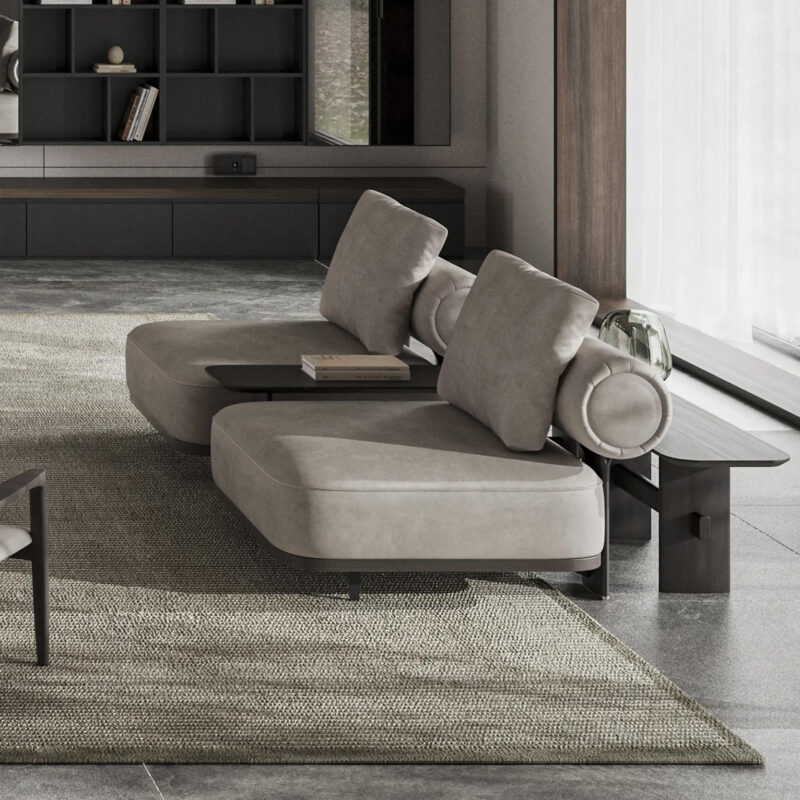 award winning modular sofa in a contemporary living room setup