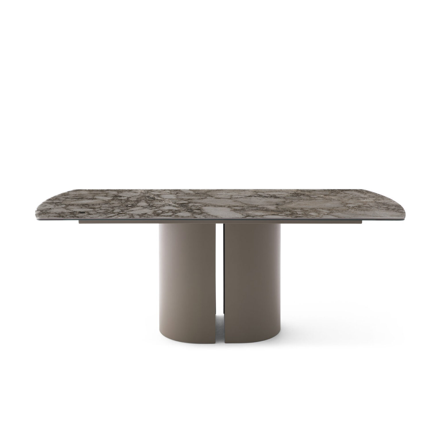 Beige Ceramic Dining Table | Vinci | Modern Mid-Century Style