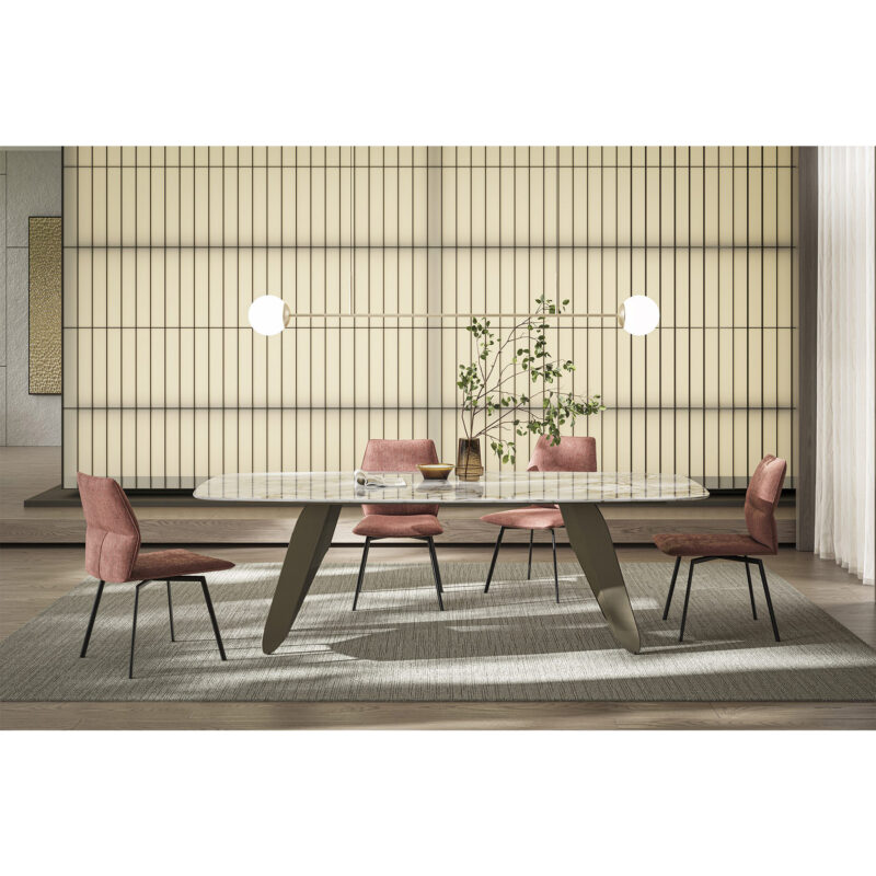 modern minimalist warm dining room design
