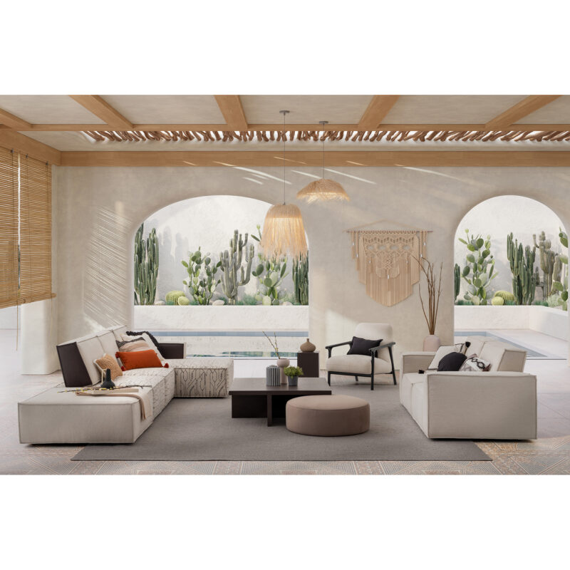 bohemian style living room design