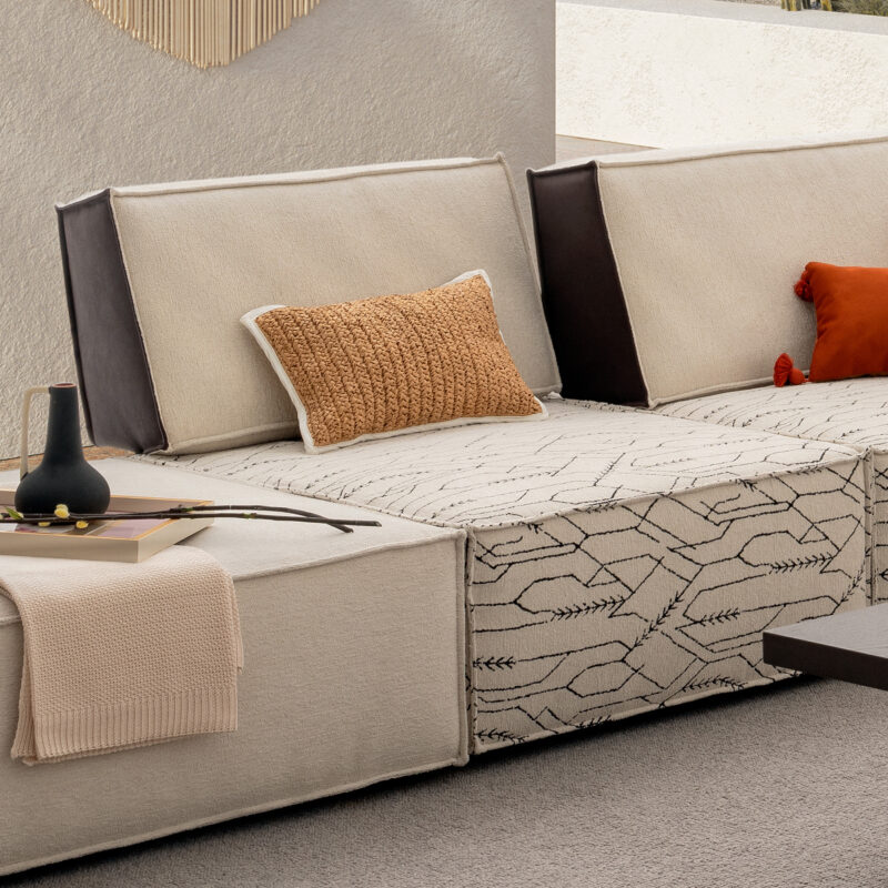 bohemian style sofa and cushion design