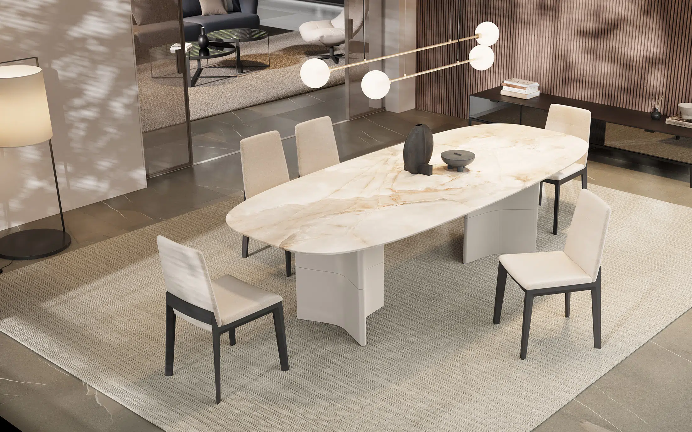 Ark Luxury Ceramic Dining Table High End Dining Experience