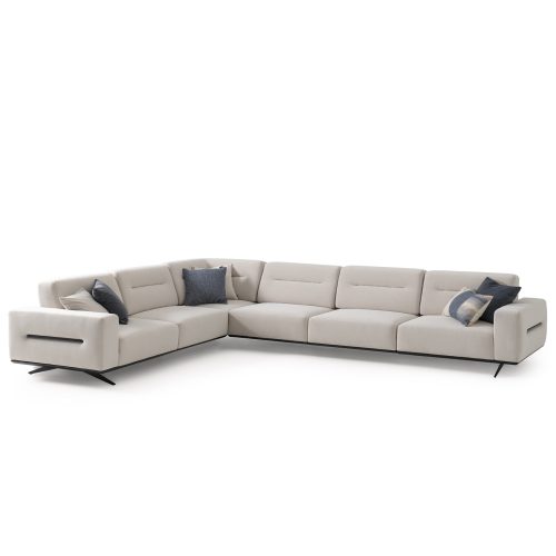 white modular sectional sofa