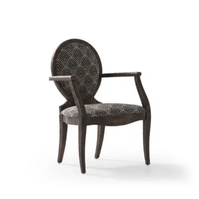 modern farmhouse dining armchair overall view