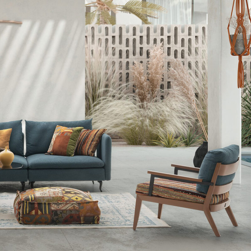 Wooden armchair modern design
