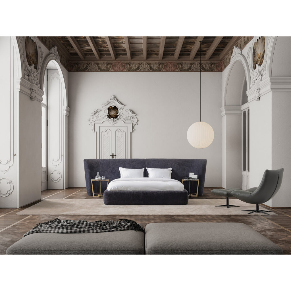 luxury large bedroom design with luxury bed