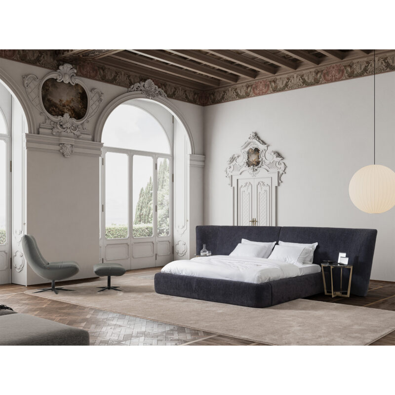 luxury large bedroom design with luxury bed
