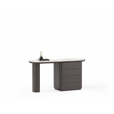 minimalist design wooden dresser with ceramic top