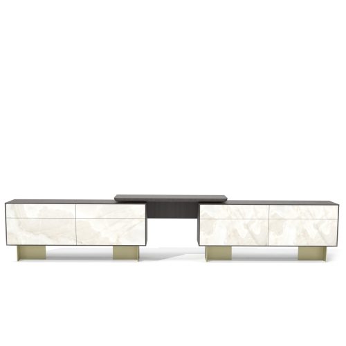 huge ceramic dresser modular system white background