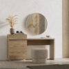 minimalist wood dresser oak color
