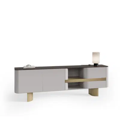 Modern sideboard with sleek design on white background from LEOPARD Furniture, ideal for luxury interior decor.