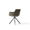 Fauteuil moderne en cuir vert sur fond blanc, design élégant de LEOPARD Furniture Canada pour intérieur raffiné.