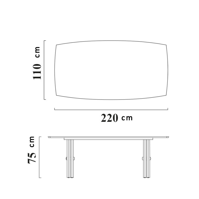 Table à manger en croix - Image 10