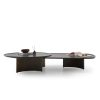 Contemporary LEOPARD Furniture coffee tables on white background, featuring sleek round and oval designs for modern interiors.