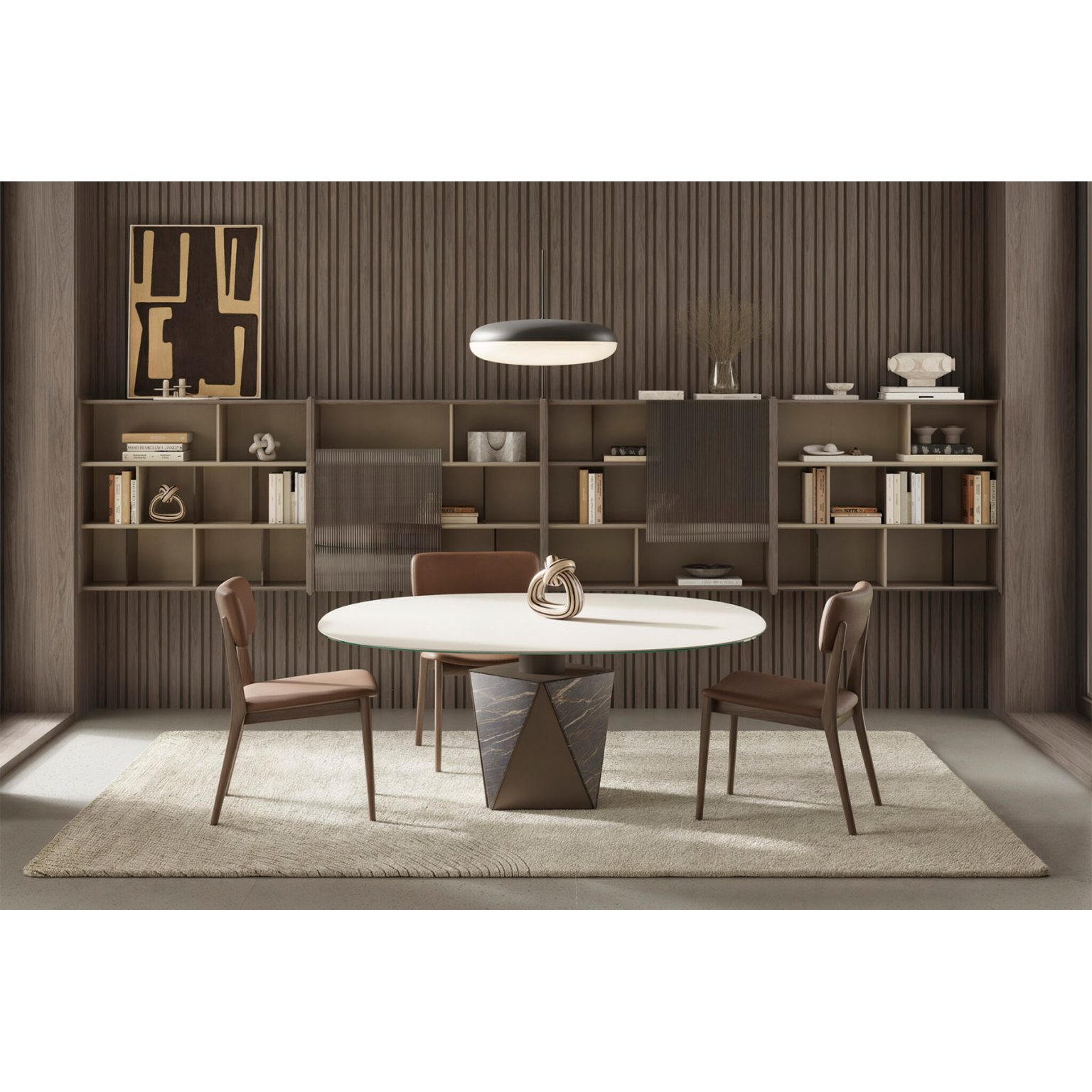 Luxury Pentagon Low Dining Table by LEOPARD Furniture - Pentagon Designed Room Ly Dining Cottage