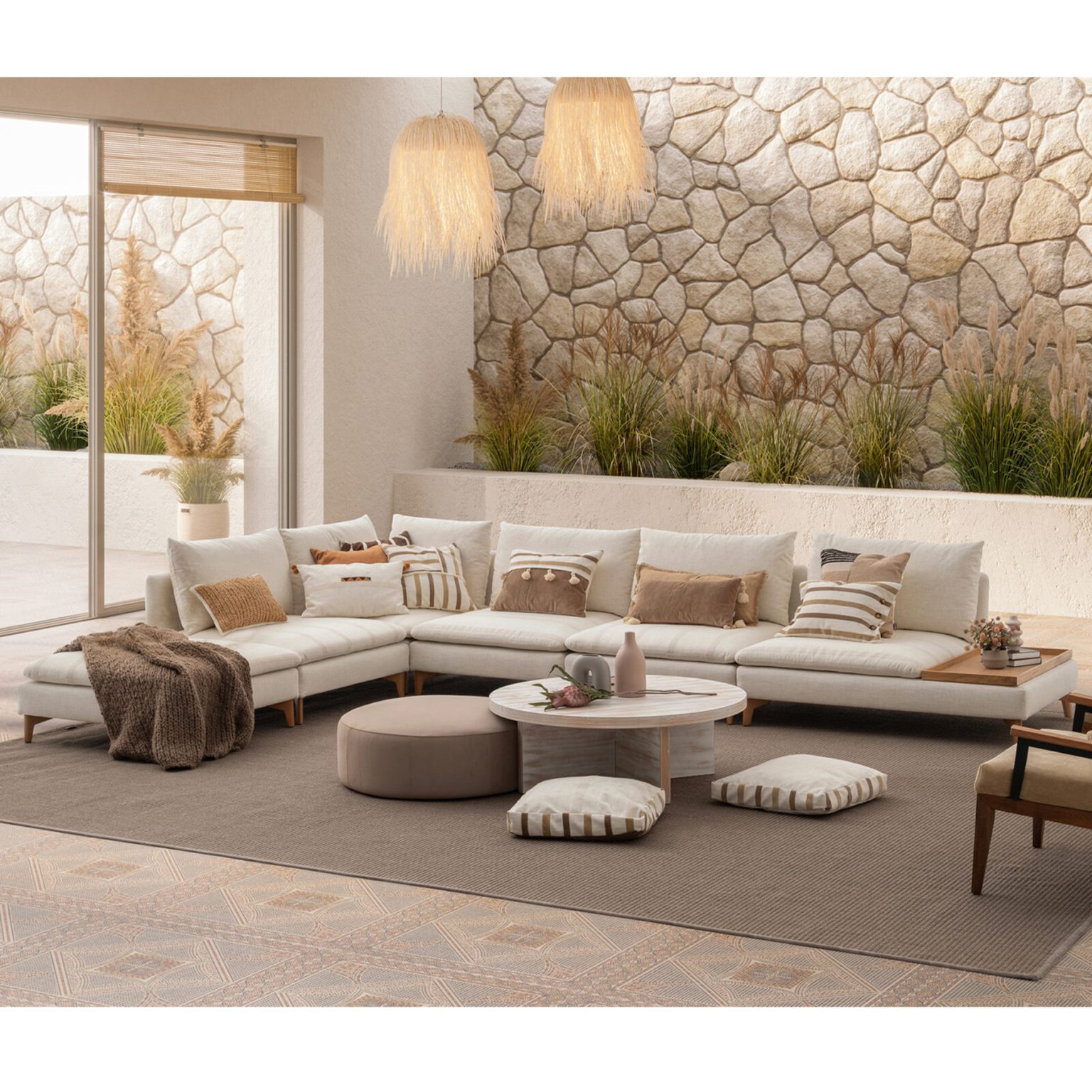 Slim-Lined Sectional Sofa – Fox Modular Sofa | LEOPARD Furniture